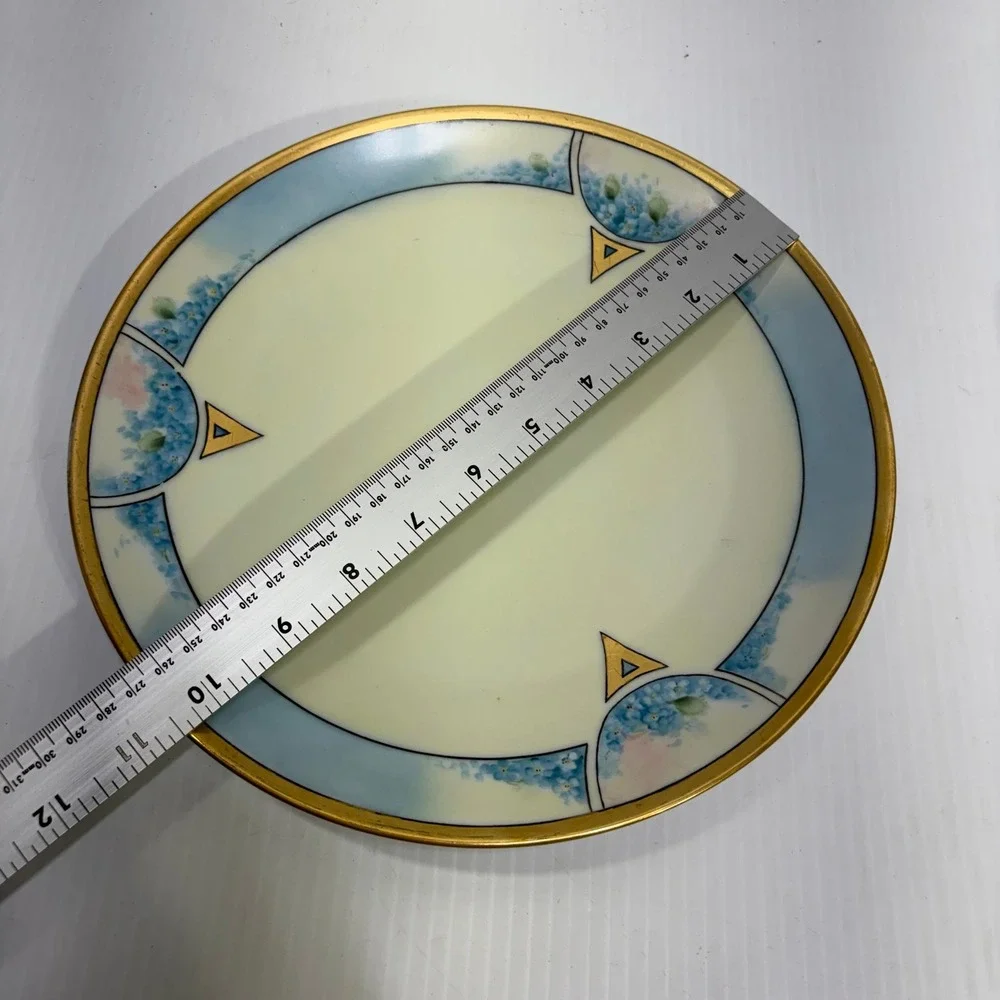 Bareuther Waldsassen Thomas Bavaria Forget Me Not Tea Cup Saucer Plate Set 3pc